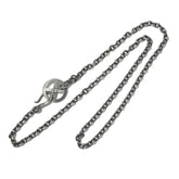 MEDIUM OVAL SILVER NECKLACE CHAIN WHEEL SET